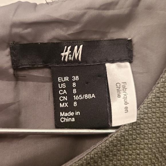 H&M Dress- Army Green - Picture 4 of 9